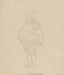 Henderson in de rol van Falstaff